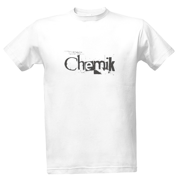 Tričko s potiskem Chemik - nápis