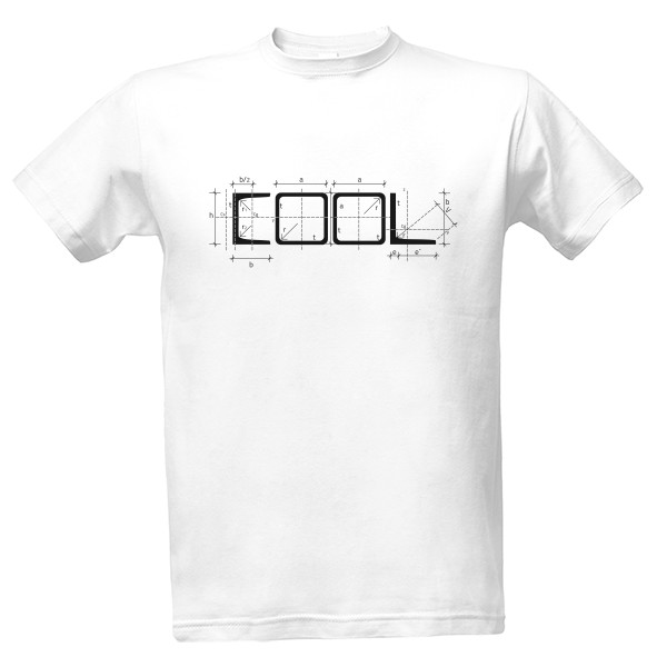 Tričko s potiskem COOL profily - světlé tričko