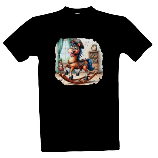 Tričko s potiskem Houpací koník