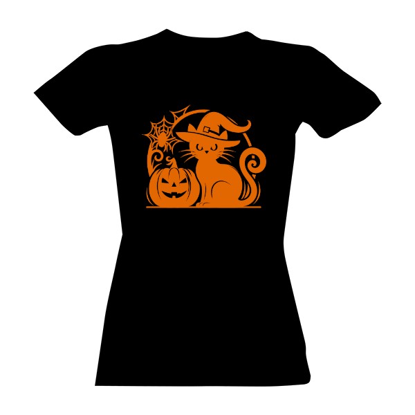 Kočka s pavoukem - oranžová