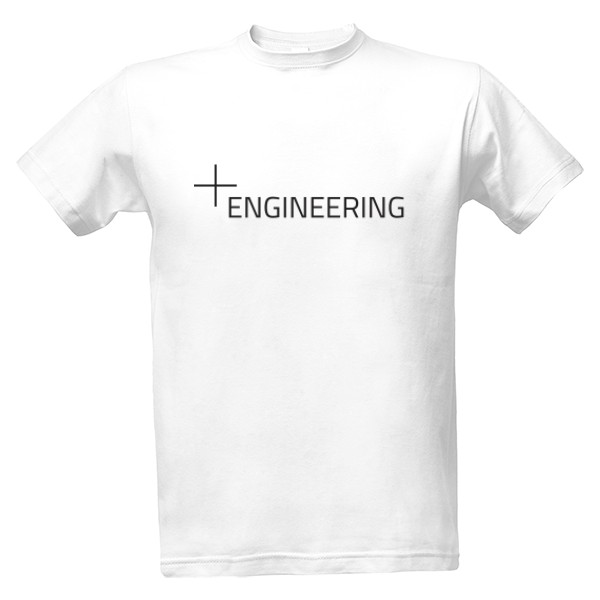 Tričko s potiskem Pravý inženýr.