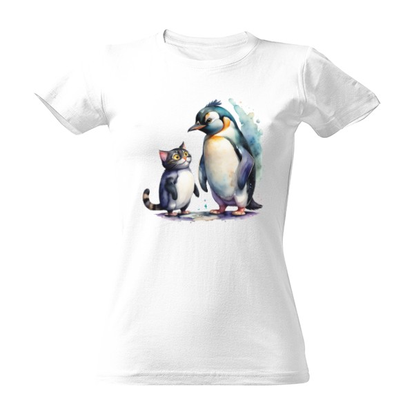 Tričko s potiskem Taky budu tučňák